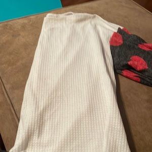 Waffle style knit top